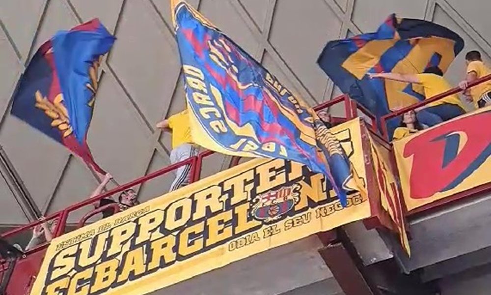 SJAJNA ATMOSFERA U „PALAU BLAUGRANI“ Katalonska publika uživa u duelu Barselone i Crvene zvezde (VIDEO)