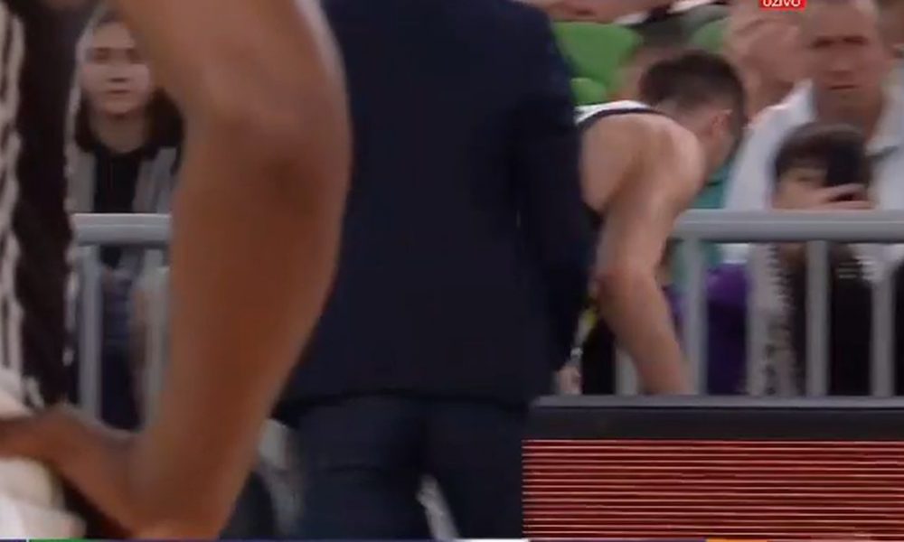 OVO JE BOLELO Veoma važan igrač Partizana doživeo povredu! Bilo je i krvi… Morao je u svlačionicu (VIDEO)