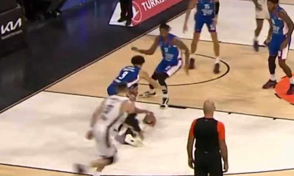 SUMNJIVA ODLUKA SUDIJA Da li je Partizan u ovoj situaciji bio oštećen? Lukavi Efes „podmentuo“ igrača (VIDEO)