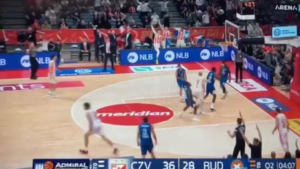 TOBI I DAVIDOVAC „PODESILI NIŠANE“ Zvezda ima +11 na poluvremenu protiv Budućnosti (VIDEO)
