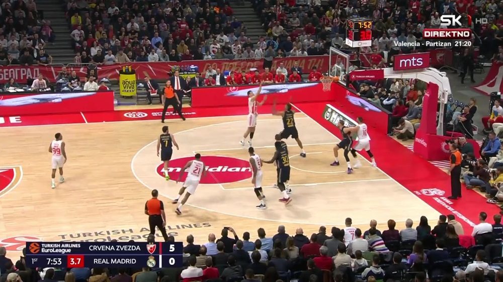 START IZ SNOVA Crveno-beli otvorili utakmicu serijom 7:0 (VIDEO)