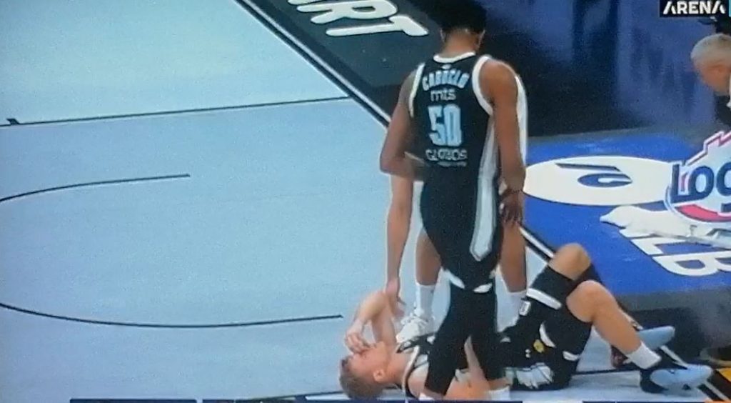 NEVOLJAMA NIKAD KRAJA Igrač Partizana zbog povrede napustio teren (VIDEO)