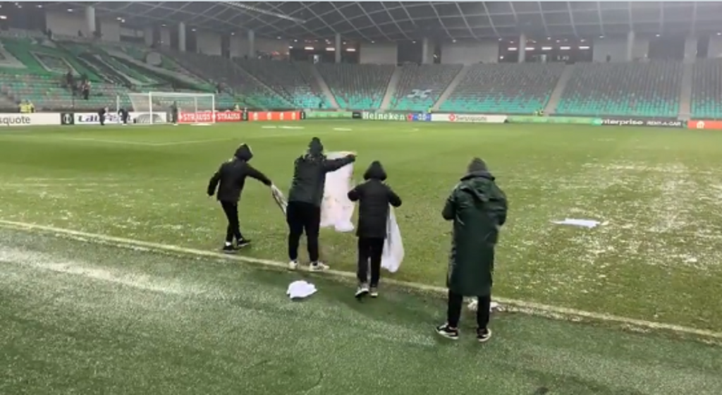 U „VELIKOM BRATU“ SU ŠERPAMA VRUĆE VODE HTELI DA ZAGREJU HLADAN BAZEN U Ljubljani su juče pokušali da peškirima osuše natopljen teren (VIDEO)