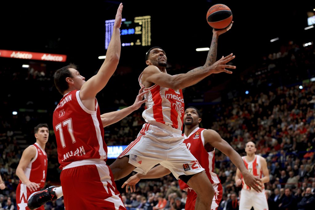 ZVEZDA SLAVILA U MILANU UPRKOS SVIM NEDAĆAMA Gedraitis zablistao i vodio crveno-bele do devetog trijumfa u sezoni (VIDEO)