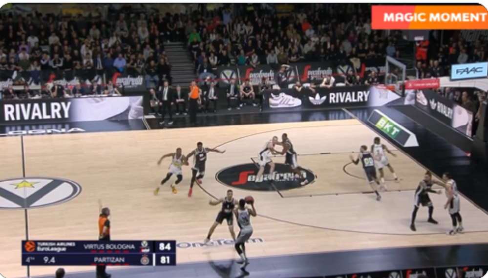 AU! Ova greška Doužera je skupo koštala Partizan, nije pomogla ni neverovatna trojka Pantera (VIDEO)