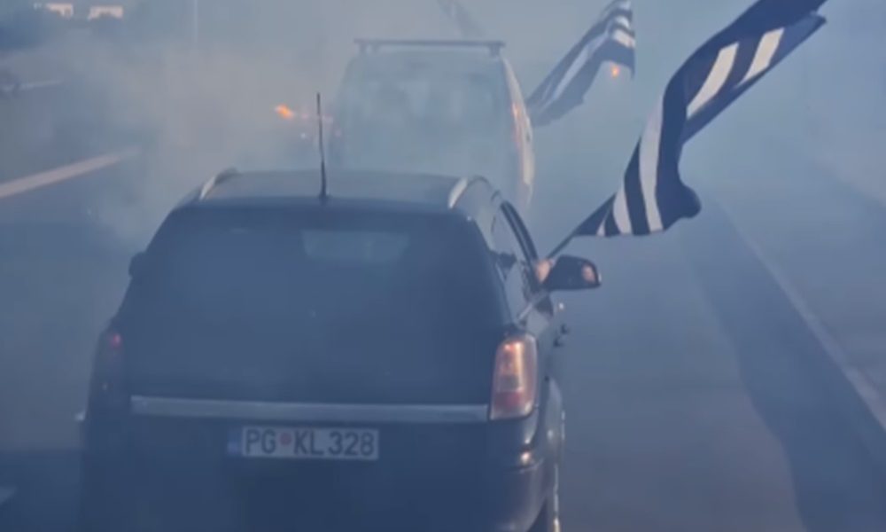 VETAR U LEĐA „Varvari“ ispratili košarkaše Budućnosti na gostovanje Partizanu (VIDEO)