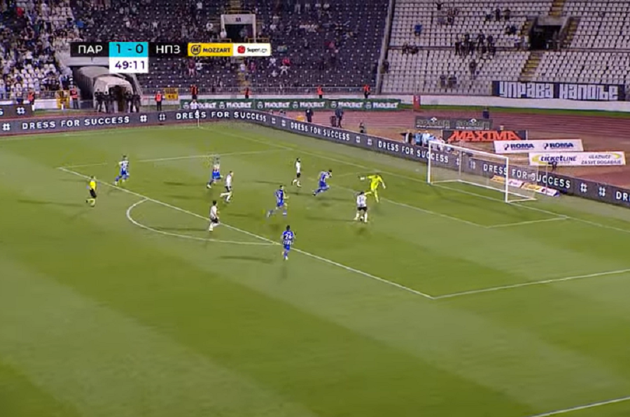 „BOMBA“ Prvo se Severina obrukao, a onda evrogol Kastilja! Partizan vodi 2:0 (VIDEO)