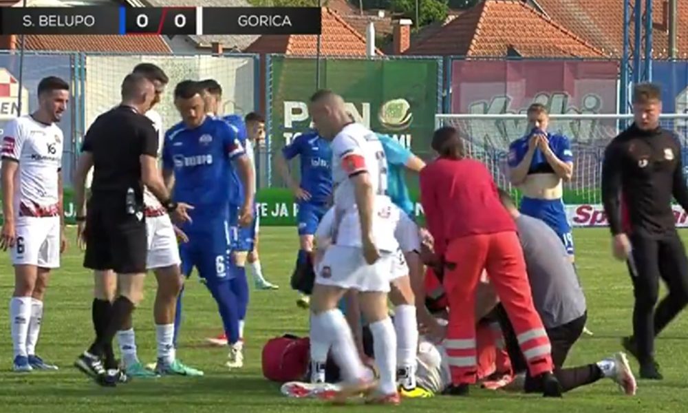 UŽASAVAJUĆ PRIZOR U HRVATSKOJ Golman kolenom nokautirao saigrača – fudbaler nepomično ležao na terenu (VIDEO)