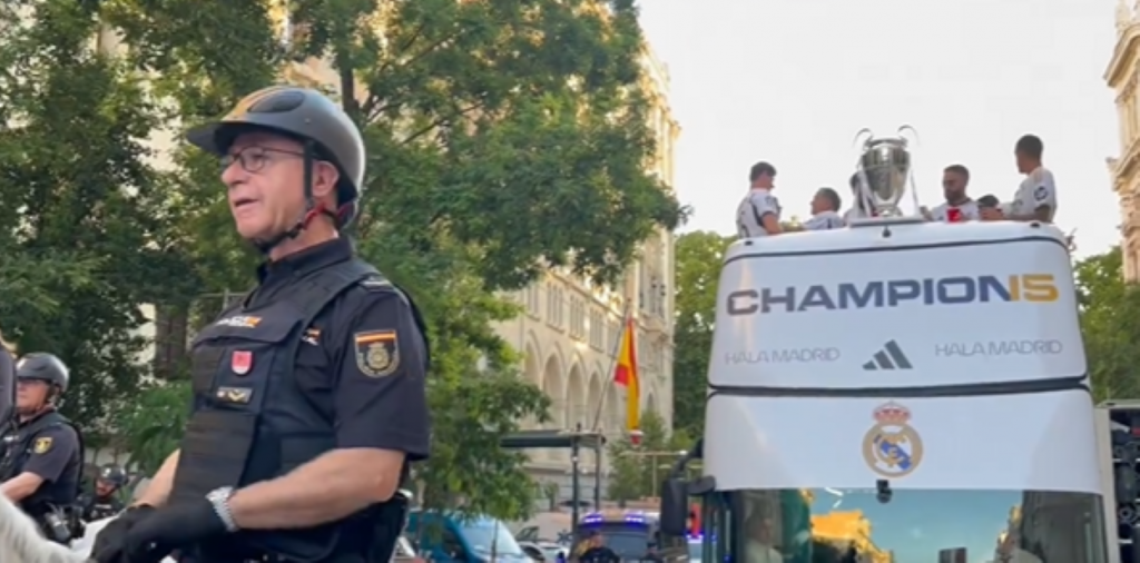 HIT PRIČA IZ MADRIDA Dok su igrači Reala slavili, na konju ih je čuvao otac heroja iz Londona (VIDEO)