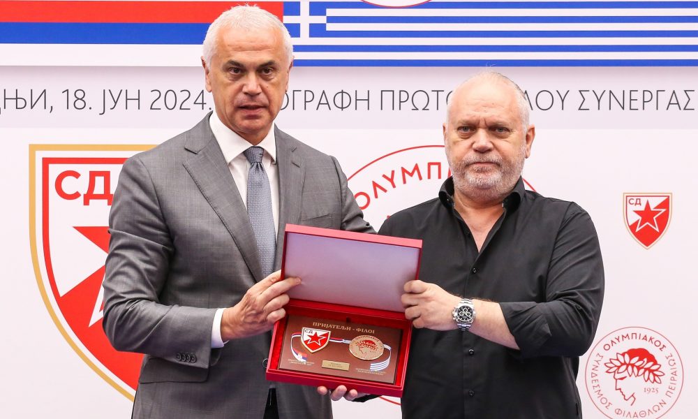JAČANJE BRATSKIH VEZA Zvezda i Olimpijakos potpisali memorandum o saradnji (FOTO)