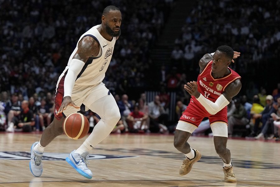 AMERIKANCI SU RANJIVI Nemci bili blizu senzacije, Lebron Džejms pokazao ko je gazda! (VIDEO)