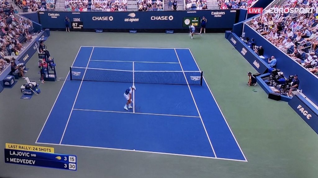 DOKTORE Kakav štop Lajovića!? Novak ne bi ovako poentirao protiv Medvedeva (VIDEO)