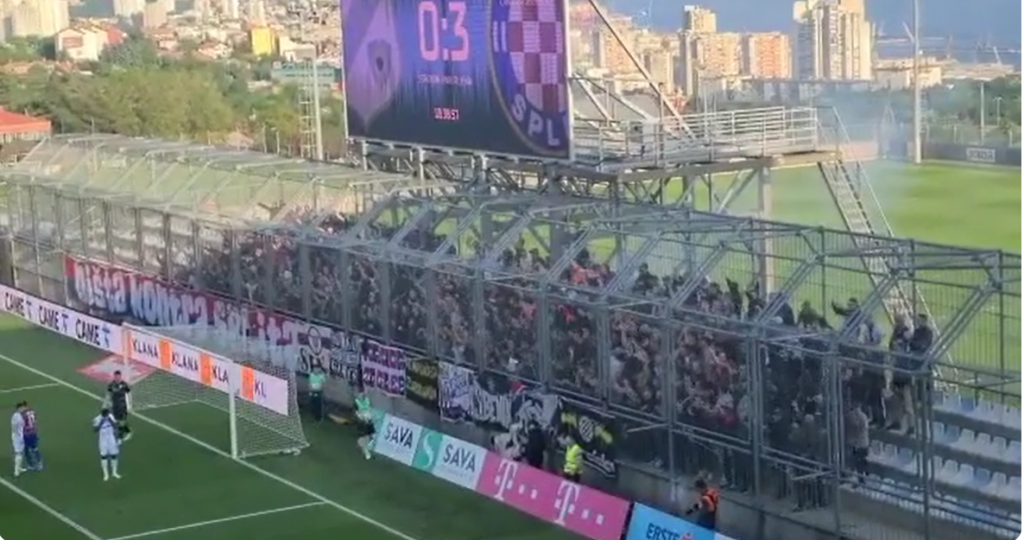 Slovenci udarili po stadionu Rijeke: Tribina podseća na kavez u zoološkom vrtu!