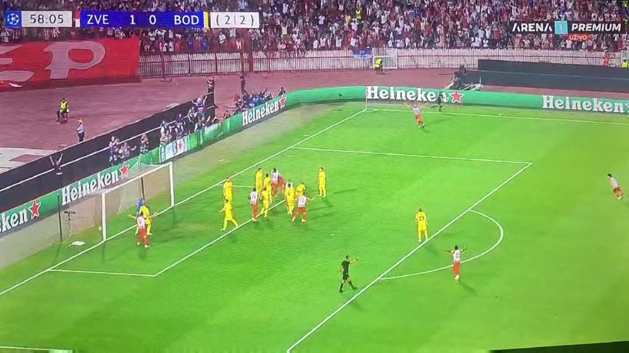KAPITENSKI! Nebeski skok Spajića za 2:0 – Zvezda sada ima povoljan rezultat (VIDEO)