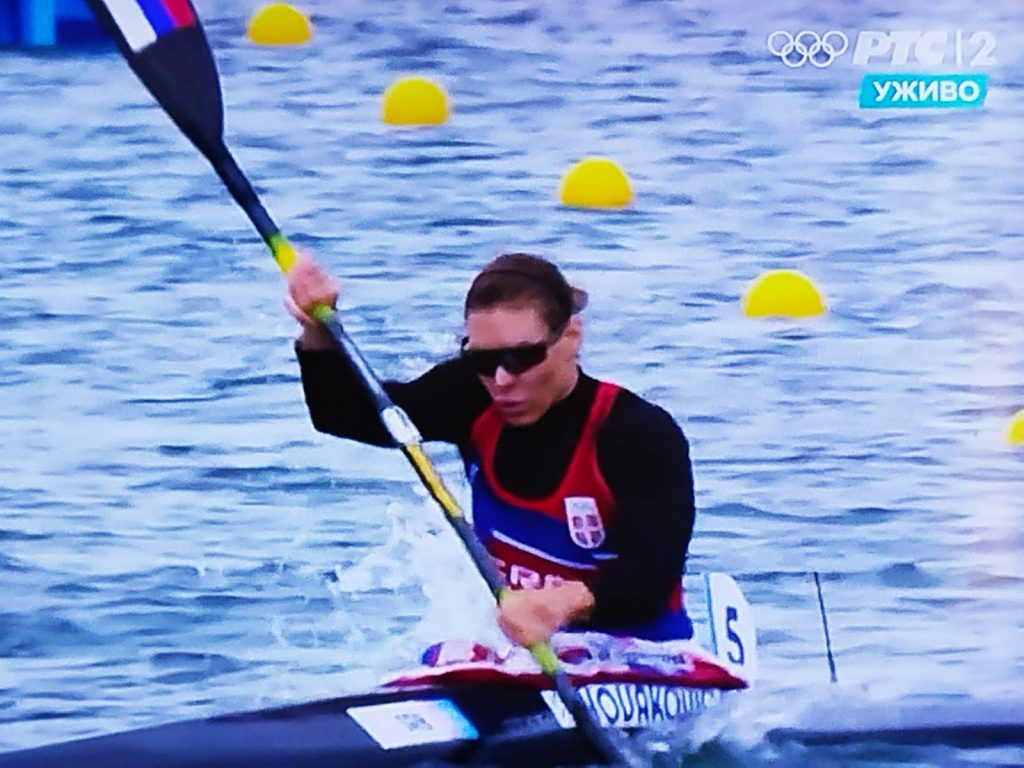 Kajakašica Milica Novaković u polufinalu trke na 500 metara
