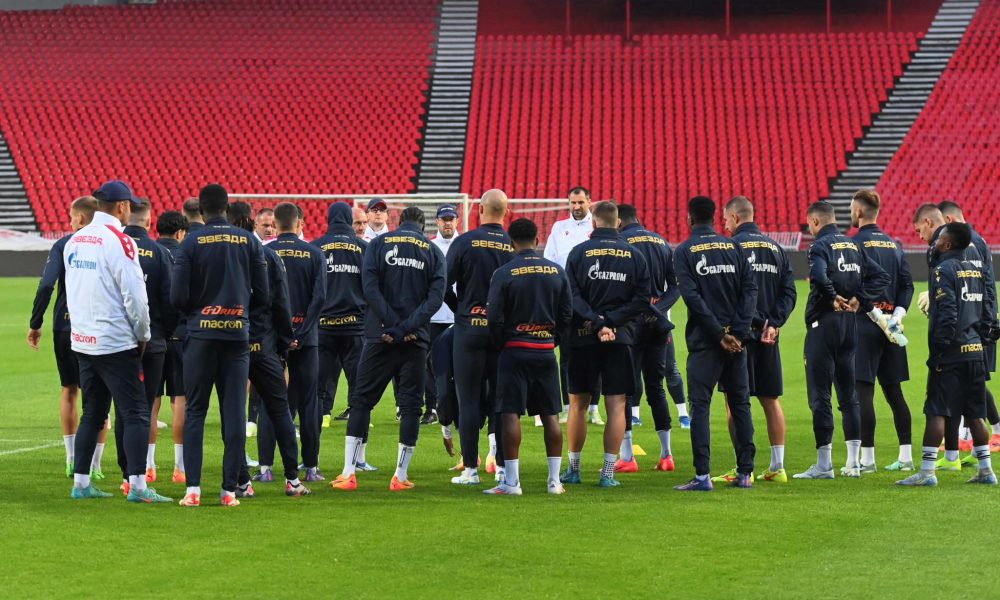 ZVEZDA ODRADILA POSLEDNJI TRENING PRED PUT U MILANO Ova dva lica na terenu će svakako da obraduju „delije“ (FOTO)
