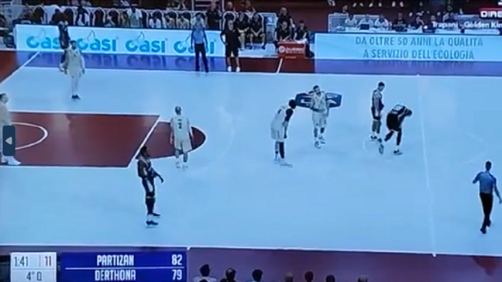 NOVI MALER ZA PARTIZAN Povredio se startni centar na prvom pripremnom meču na Siciliji (VIDEO)