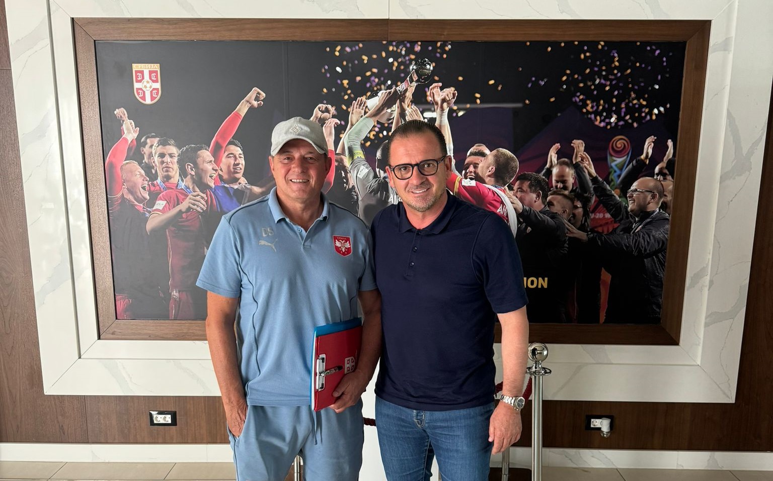 Dragan Stojković Piksi i Peđa Mijatović (Foto: FSS)