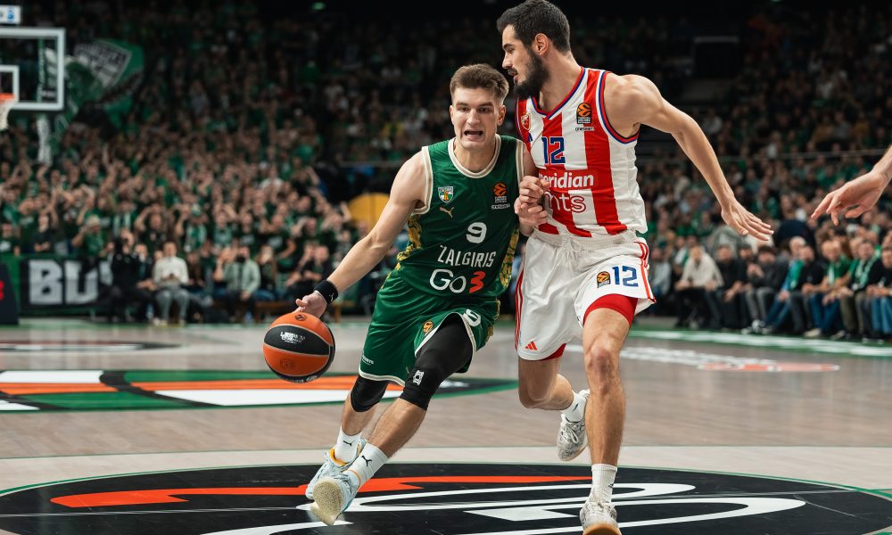 ZVEZDA DOBRO KRENULA, PA STALA Žalgiris ima vođstvo posle prve deonice! Prvi minuti za Petruševa (FOTO)