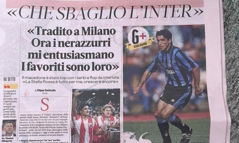 PROGNOZE „GAZETE DELO SPORT“ Zvezda i Inter izlaze u ovim sastavima! Svoja očekivanja izneo i Pančev… (FOTO)