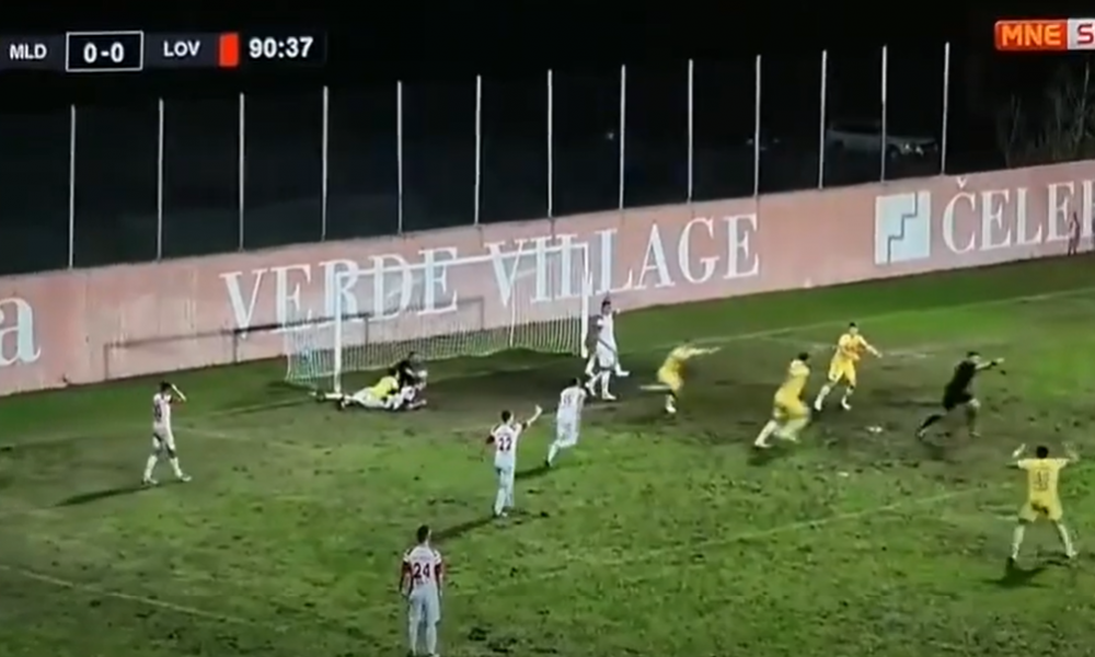 VREME JE DA NABAVITE NAOČARE SUDIJAMA Šta se ovo događa? Pogledajte novi fantomski gol u Crnoj Gori (VIDEO)
