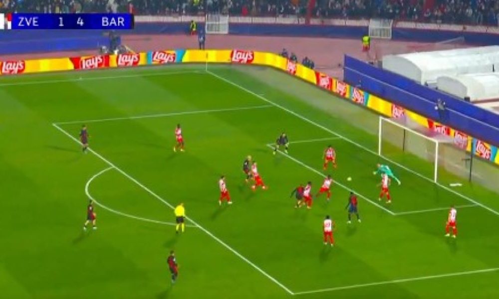 PUKLA JE I PETARDA Treća asistencija za Kundea, nije mu bilo teško uz onakvu promaju po levoj strani! Upisao se i Fermin Lopez (VIDEO)