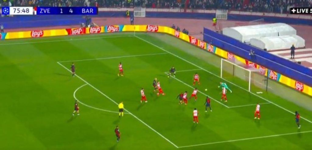PUKLA JE I PETARDA Treća asistencija za Kundea, nije mu bilo teško uz onakvu promaju po levoj strani! Upisao se i Fermin Lopez (VIDEO)