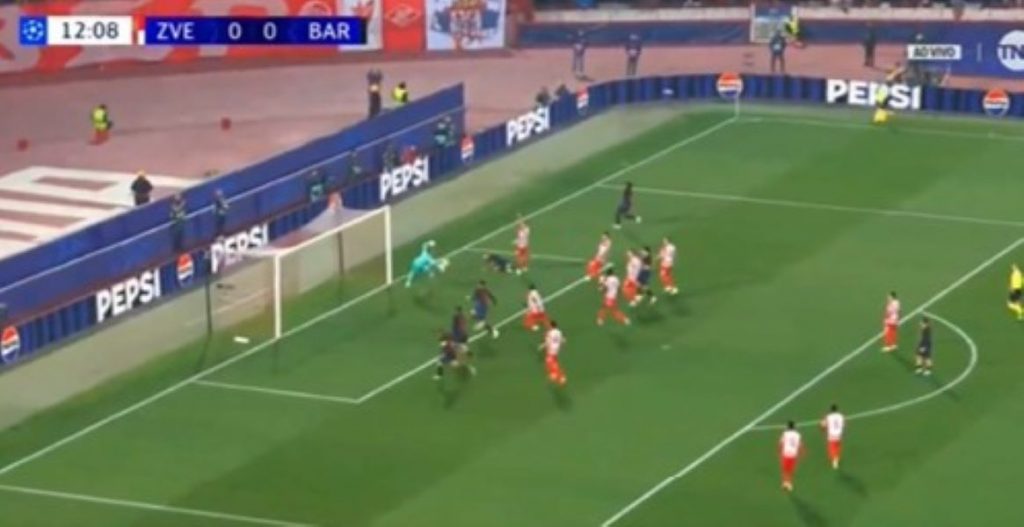 SVI SU OPASNI U OVOJ POSTAVI BARSE Katalonci vode, strelac je Injigo Martinez! Zaspala je odbrana Zvezde (VIDEO)