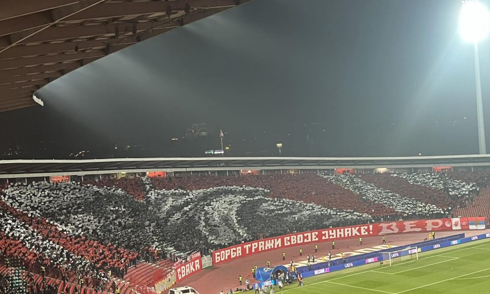 SPEKTAKULARNA KOREOGRAFIJA Simbol srpske pobede u Prvom svetskom ratu preko čitave severne tribine (VIDEO)