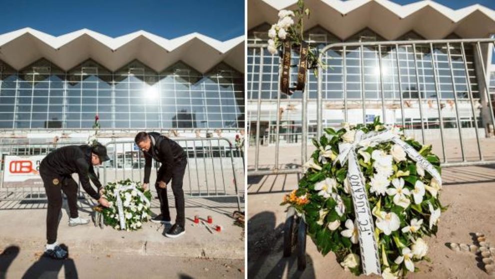 SVAKA ČAST Delegacija Lugana došla u Novi Sad i postavili venac na mestu tragedije
