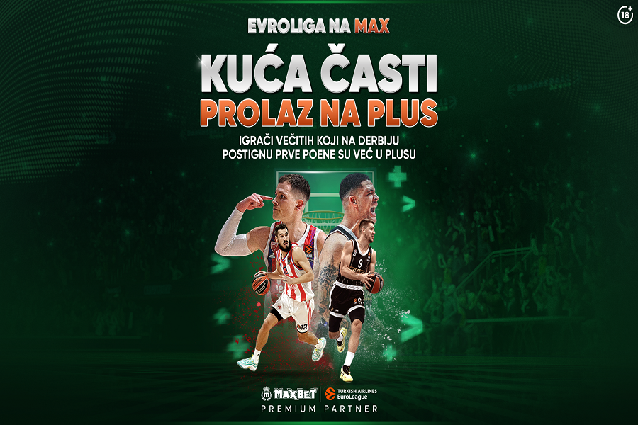 Zaigraj Evroligu na Max i zaokruži tiket već na startu!
