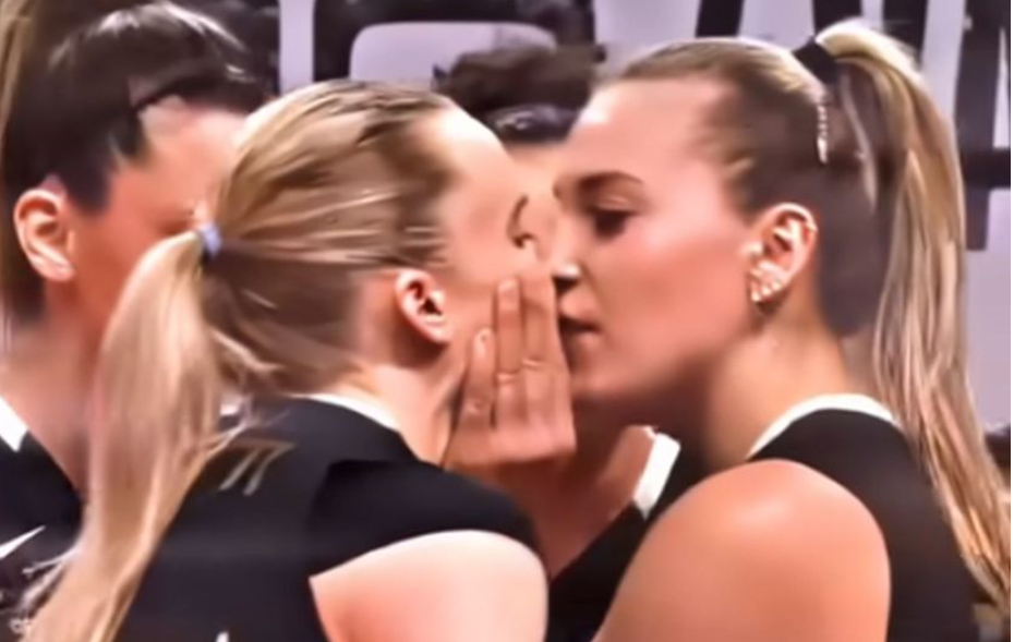 KUDA PLOVI OVAJ BROD? Najbolji sportski video 2024. godine – poljubac u usta dve odbojkašice!? (VIDEO)