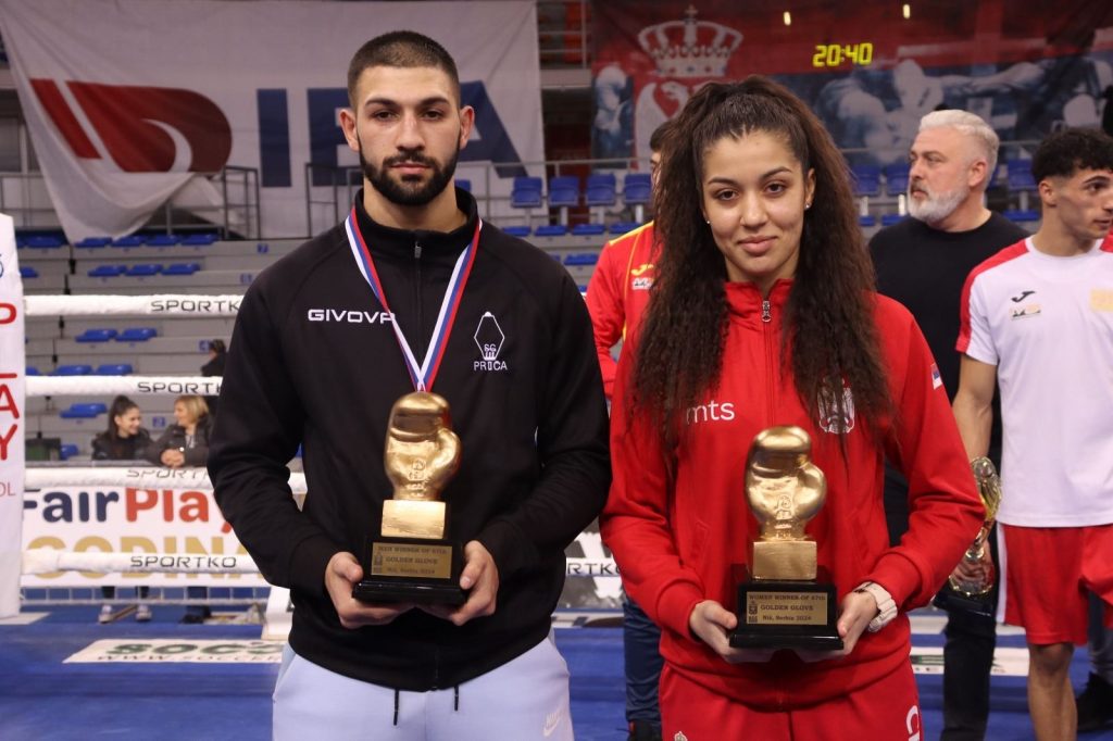 SJAJNE BORBE U NIŠKOM ČAIRU Dragana Jovanović i Nazif Sejdi osvojili Zlatnu rukavicu