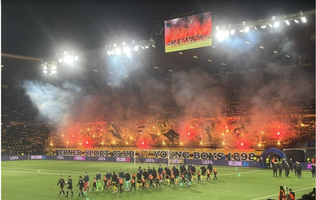 SPEKTAKL U BERNU Na stadionu Jang bojsa se ore Zvezdine pesme! Ni domaći se nisu obrukali (VIDEO)