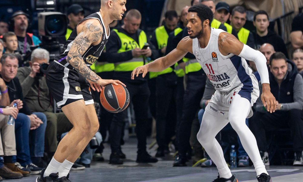 IGRA MAČKE I MIŠA Brutalni Partizan se iživljava nad Baskonijom! Crno-beli na poluvremenu vode 20 razlike