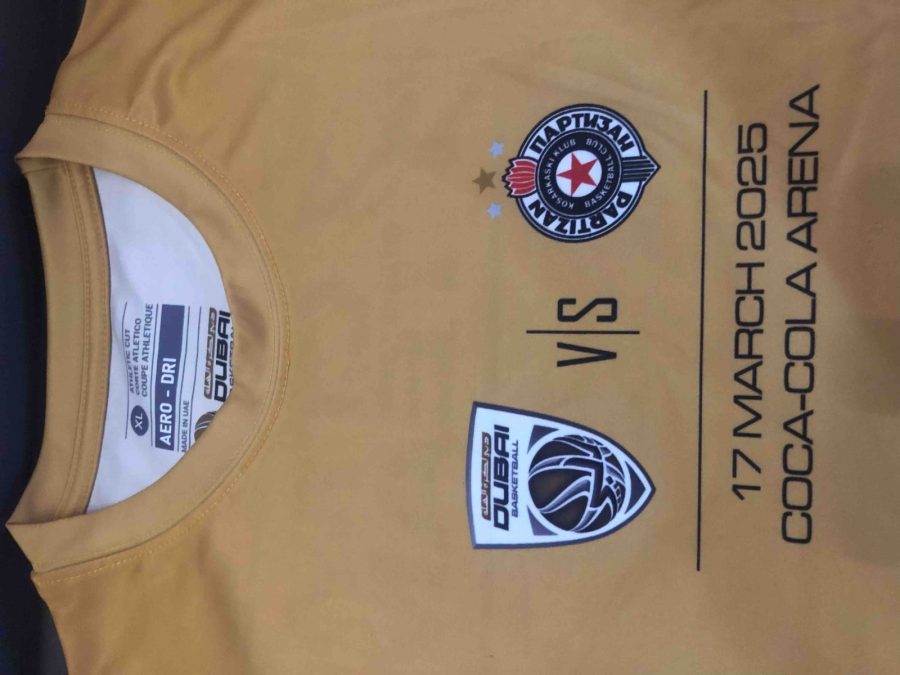 Dres za utakmicu Dubai - Partizan (Foto: Privatna arhiva)