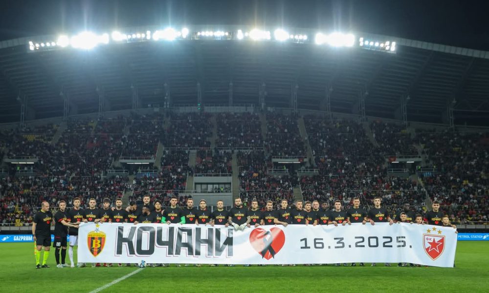 Sve u znaku slomljenog srca: Vardar i Zvezda igrali za pomen žrtvama u Kočanima, pobeda srpskog šampiona