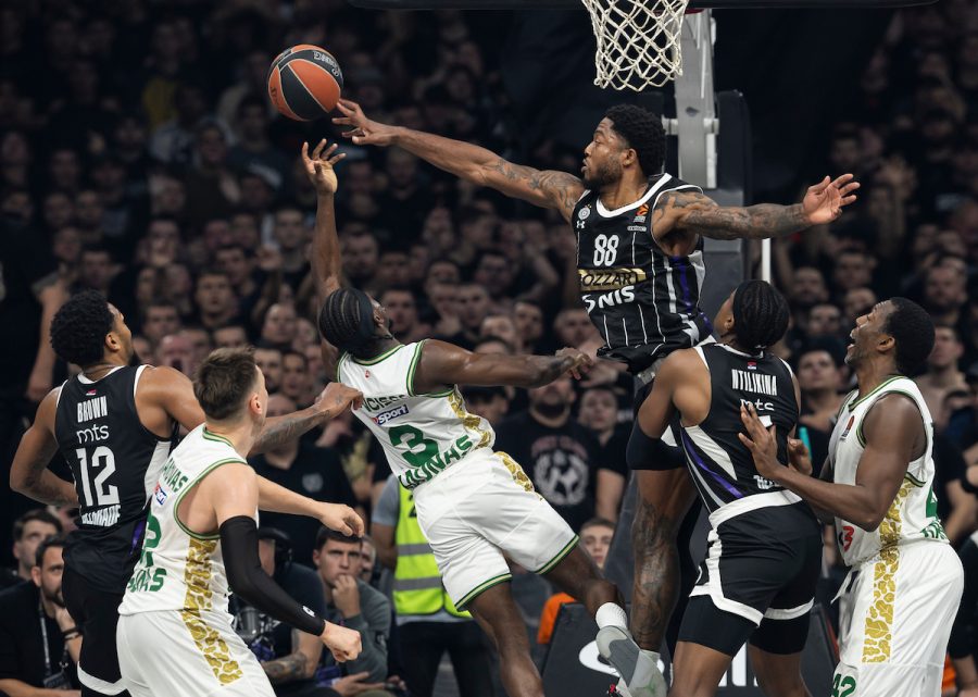 Momenat sa utakmice Partizan - Žalgiris (Foto: Starsport)