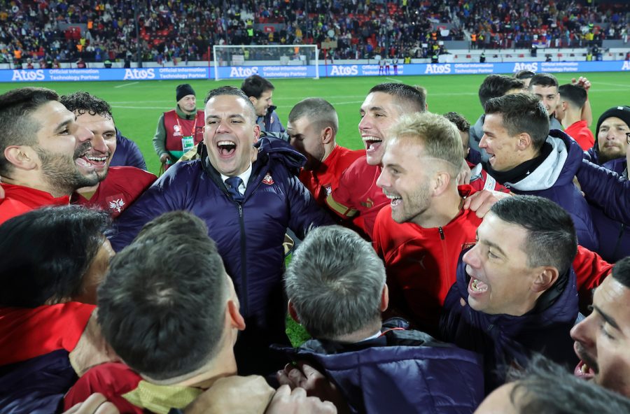 Fudbaleri Srbije posle utakmice sa Bugarskom (Foto: Starsport)