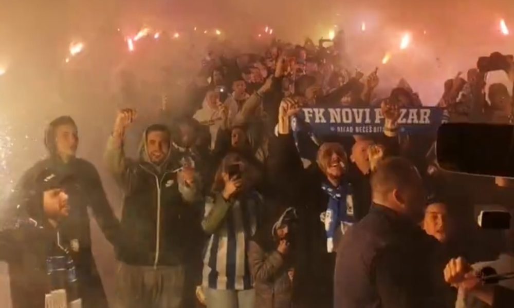Novi Pazar nije spavao, doček fudbalera u centru grada za pamćenje