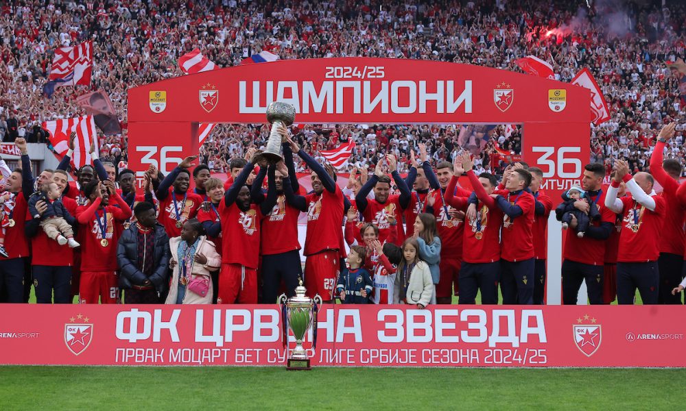 Crvena zvezda proslavila 36. titulu: Ovacije za šampione, najveće Kangi i Radonjiću (VIDEO)