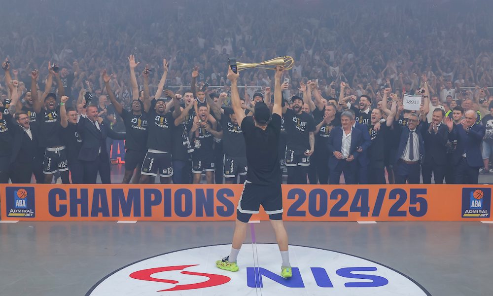 Partizan je šampion ABA lige! Počelo je veliko slavlje u Beogradskoj areni