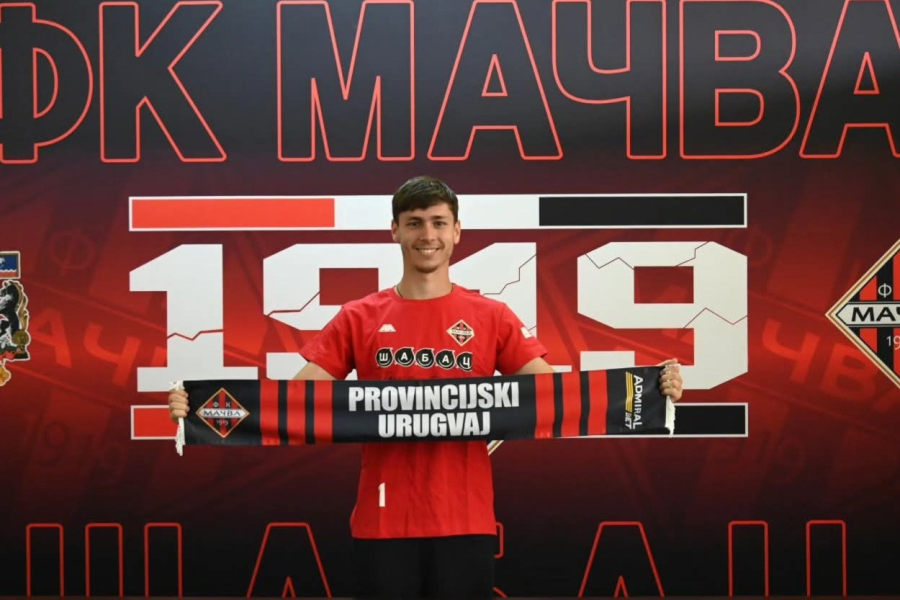 Mitar Ergelaš na predstavljanju u Šapcu (Foto: FK Mačva)
