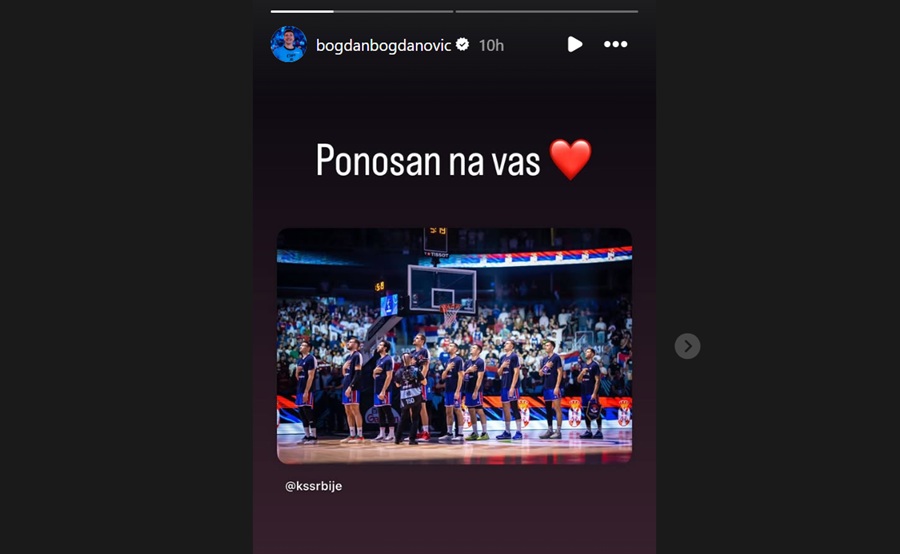 Bogdanović instagram stori (Foto: printscreen/instagram/bogdanbogdanovic)