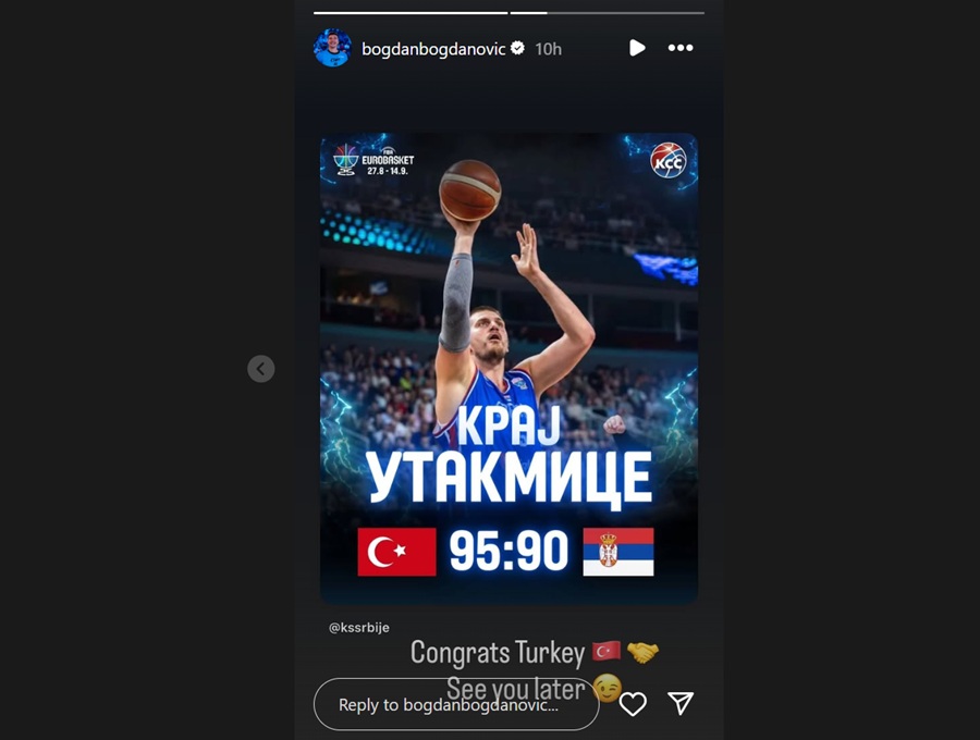 Bogdanović instagram stori (Foto: printscreen/instagram/bogdanbogdanovic)