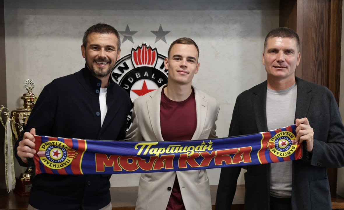 Danko Lazović, Nemanja Trifunović i Srđan Blagojević (Foto: FK Partizan)