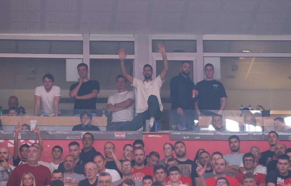 Baš voli Evroligu: Novak posle Beogradske arene u loži OAKA arene (VIDEO)