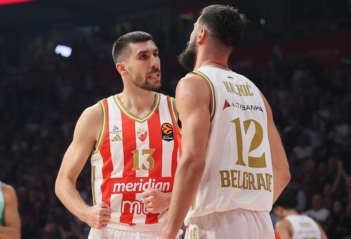 Dobrić pogodio sa centra, Kalinić rešetao! Zvezda slavila u ABA ligi pred Real (VIDEO)