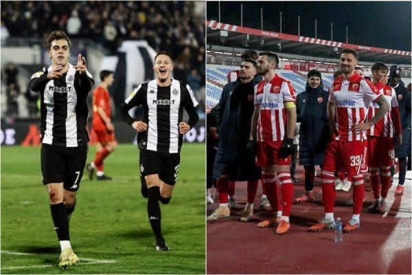 Fudbaleri Partizana i Crvene zvezde (Foto: Starsport)