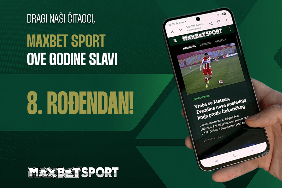 Portal MaxBet Sport slavi 8. rođendan – čitaoce čekaju vredne nagrade
